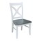 International Concepts Round 42 in. Dual Drop Leaf Dining Table with 4 X-back Chairs - 5 Piece Dining Set, 42 in W, Wood K05-42DP-C14-4 - alternate 2